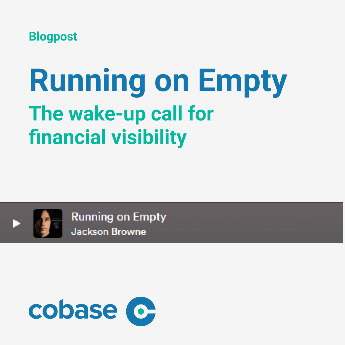Running on Empty: The wake-up call for financial visibility